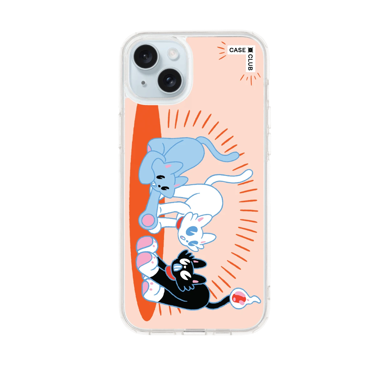 เคสใส iphone 15 plus พลังแมวมารวมตัว